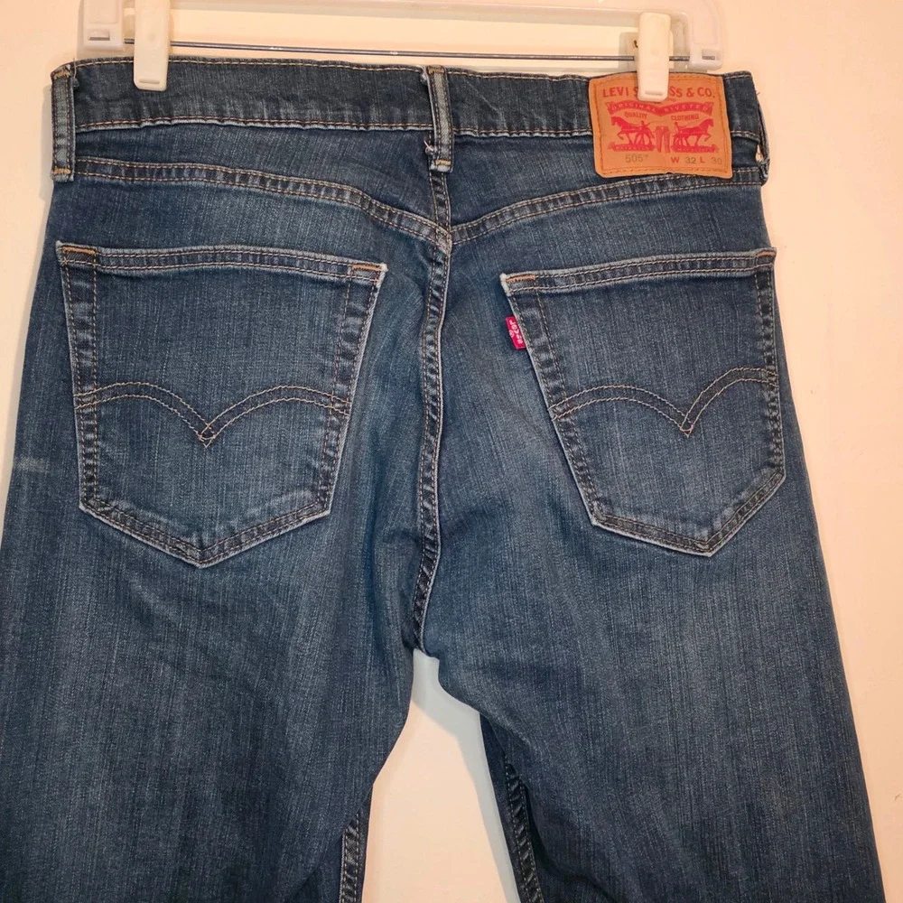 Levi's 505‎ Regular Fit Mens Blue Denim Jeans W 32 L 30